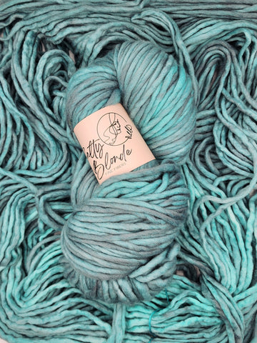 Turquawesome - NSW Super Bulky - Salty Blonde Fiber