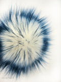 Iced Navy Faux Fur Pom