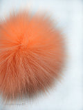 Electric Papaya Faux Fur Pom