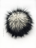 Iced Panda Faux Fur Pom