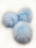 Sky Faux Fur Pom
