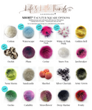 10 DIY Faux Fur Pom Fabric Squares