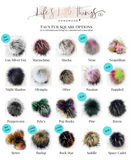 10 DIY Faux Fur Pom Fabric Squares