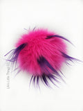 Pink & Purple Punk Faux Fur Pom