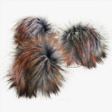 Spiced Pom *Deep charcoal in center to light grey. Tips are burnt orange with some hunter green *Long length fur (approximately 3") *Luxurious and amazingly soft feel