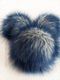 LIMITED Iced Navy Faux Fur Pom