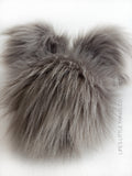 LIMITED-Oyster Faux Fur Pom
