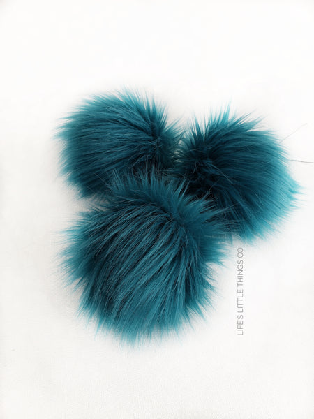  Tofficu 32 Pcs Faux Fur Pom Pom Fluffy Simulation