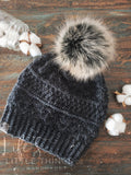 LIMITED-Toasted Mallow Faux Fur Pom