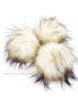 Toasted Almond Pom Cream color with tan and DARK brown tips (this is very similar to the Buttercream pom, but has much darker tips) Long length fur (approximately 2-3") Full look and soft feel