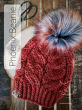 Batik + Onyx Pom - Custom Luxury Beanie