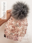Deep Sea + Reflection Pom - Custom Luxury Beanie