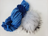 Stay stylish and warm during those chilly, winter days with this CUSTOM 100% Merino Wool Luxury Beanie!  That's right, you get to choose which design you'd like to have HANDMADE with this yarn + pom combination....so start flipping through the pictures to see your options...you have 10 OPTIONS to choose from!