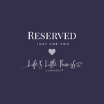 Reserved listing for Rachael
