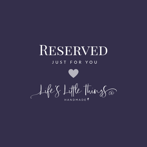 Reserved listing for Rachael