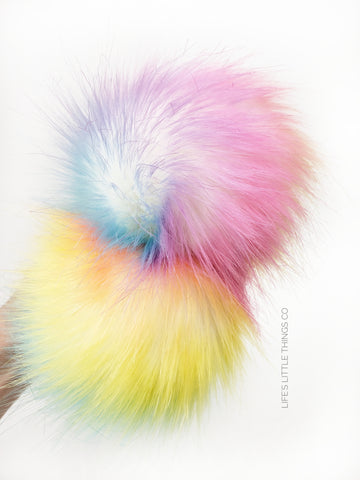 Unicorn (Rainbow) Faux Fur Pom Pom – Life's Little Things CO