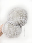 Snow Fox Faux Fur Pom
