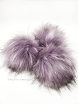 A fun, modern touch to your knitwear.  Make a STATEMENT with a faux fur poof.  Each pom is handmade with high quality faux fur (vegan). Price is for 1 Sugar Plum Faux Fur Pom Pom