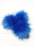 A fun, modern touch to your knitwear.  Make a STATEMENT with a faux fur poof.  Each pom is handmade with high quality faux fur (vegan). Price is for 1 Royal Faux Fur Pom Pom
