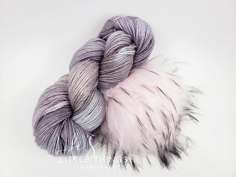 Take the guessing game out of yarn and pom matching from your device.  Bundles have a coordinating pom and yarn already picked out for you.  You are now ready to knit or crochet up a beanie!  No more trying to match yarns and poms!