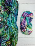 Super-soft, super-warm, super-quick: Logan makes luscious knits in superwash merino. This is a single ply yarn that is hand-dyed in small batches and is made in Canada.