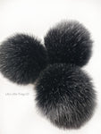 A fun, modern touch to your knitwear.  Make a STATEMENT with a faux fur poof.  Each pom is handmade with high quality faux fur (vegan). Price is for 1 Starlight Faux Fur Pom Pom