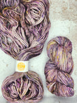 An EXCLUSIVE base for Life's Little Things CO ... SUPER BULKY from Indie Dyer, Knerd String.  This single ply yarn is hand-dyed in small batches.