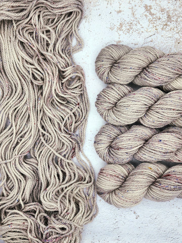 BULKY from Indie Dyer, Knerd String.  This 3-ply yarn is hand-dyed in small batches.