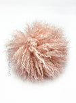 Crinkled Pink Faux Fur Pom