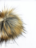 Golden Faux Fur Pom