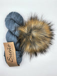 Manatee + Golden Pom - Sueño Worsted Bundle