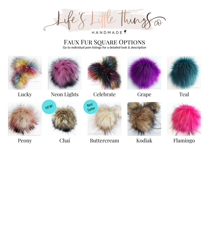 How to Make Faux Fur Poms with Strings or Snaps - Pom School Part 1- DIY Faux  Fur Poms 